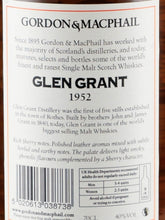 Load image into Gallery viewer, Gordon &amp; MacPhail Glen Grant 1952/2012