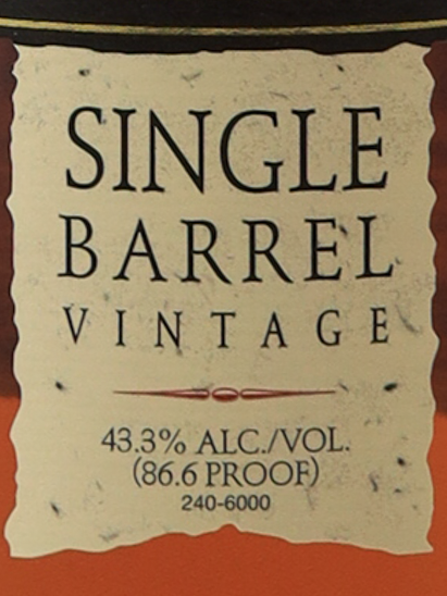 Evan Williams Single Barrel 2009