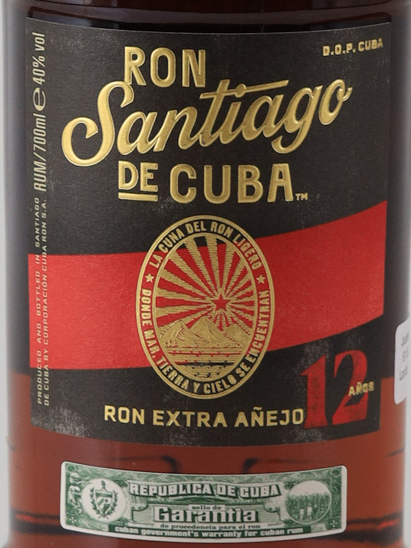 Santiago de Cuba Extra Anejo 12 Years