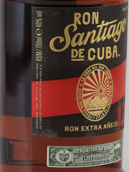 Santiago de Cuba Extra Anejo 12 Years