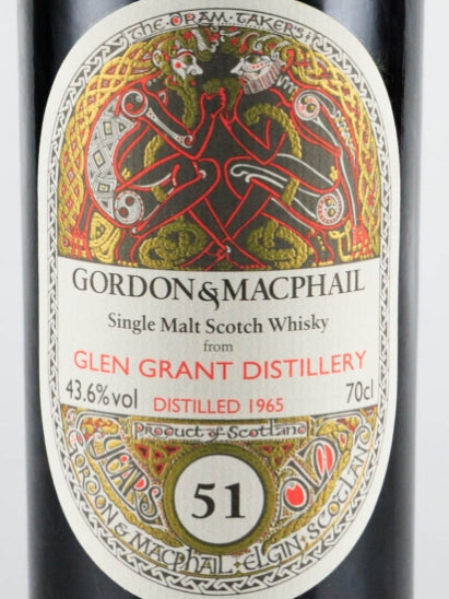 Gordon & MacPhail Glen Grant 51 Years 1965 for LMDW