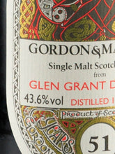 Load image into Gallery viewer, Gordon &amp; MacPhail Glen Grant 51 Years 1965 for LMDW