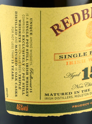 Redbreast 15 Years Old Label
