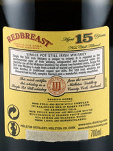 Load image into Gallery viewer, Redbreast 15 Years Old Label