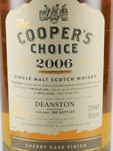 Load image into Gallery viewer, Cooper's Choice Deanston 9 Years 2006