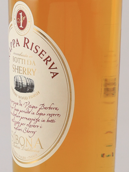 Sibona Grappa Sherry Wood Finish