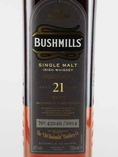 Bushmills Single Malt 21 Years 2014 Bottling