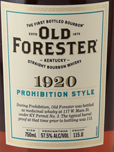Load image into Gallery viewer, Old Forester 1920