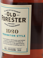 Load image into Gallery viewer, Old Forester 1920