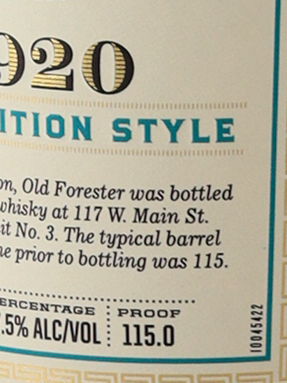 Old Forester 1920