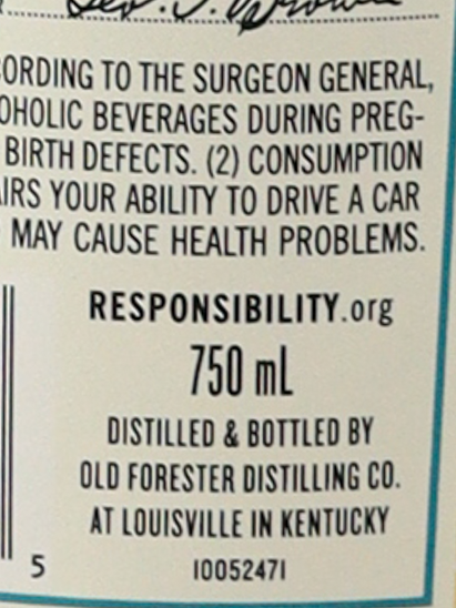 Old Forester 1920