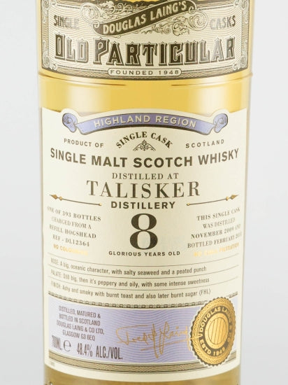 Old Particular Talisker 8 Years 2009