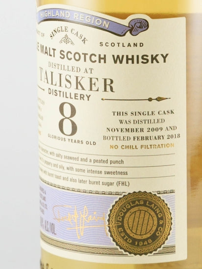 Old Particular Talisker 8 Years 2009