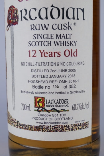 Black Adder Raw Cask The Old Man of Hoy Orcadian 12 Years 2005