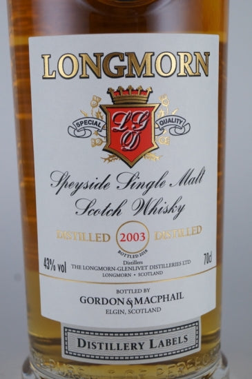 Gordon & MacPhail Distillery Label Longmorn 2003/2018