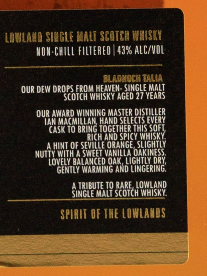Bladnoch Talia 27 Years