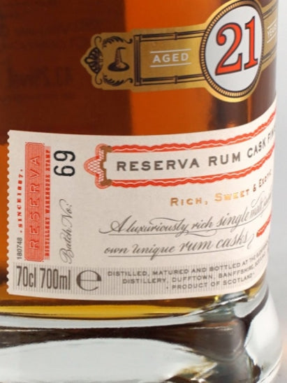 Glenfiddich 21 Years Reserva Rum Cask Finish Old Label