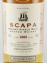 Load image into Gallery viewer, Gordon &amp; MacPhail Distillery Label Scapa 2005/2018