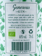 Load image into Gallery viewer, Generous Gin Organic