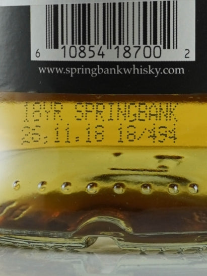 Springbank 18 Years 2018 Release