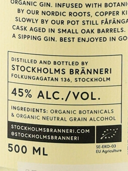 Stockholm Branneli Oak Gin