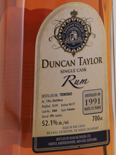 Load image into Gallery viewer, Duncan Taylor Trinidad T.D.L. 25 Years 1991