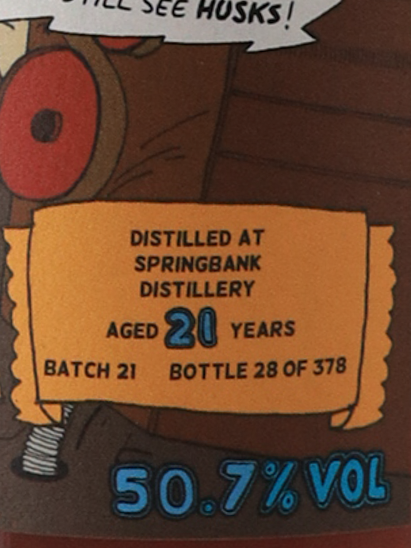 Boutique Whiskey Springbank 21 Years Batch 21