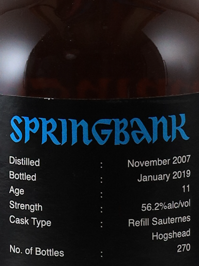 Springbank 11 Years 2007 Sauternes Cask