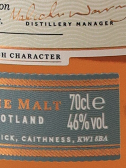 Old Pulteney Huddart