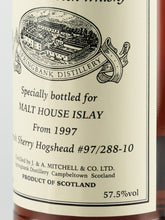 Load image into Gallery viewer, Springbank 21 Years 1997 for MALT HOUSE ISLAY