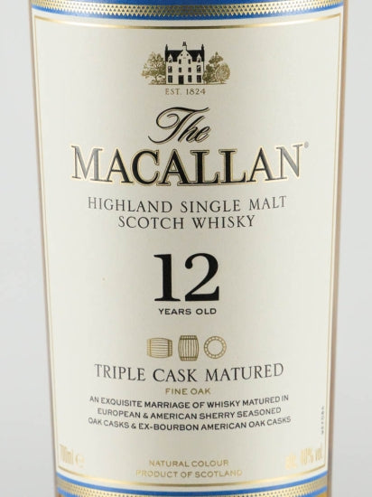 The Macallan 12 Years Triple Cask 750ml