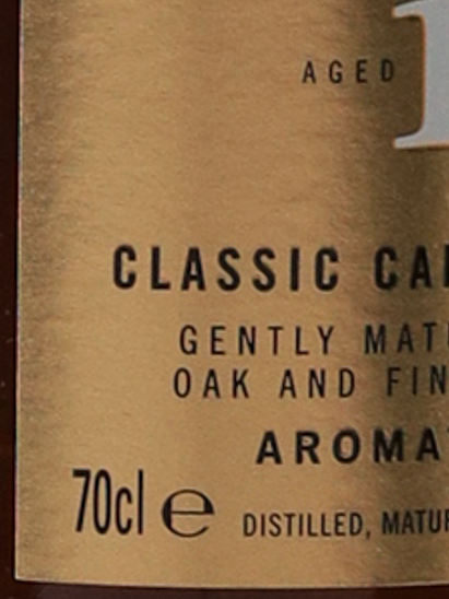 Glen Sotia 18 Years Old Label