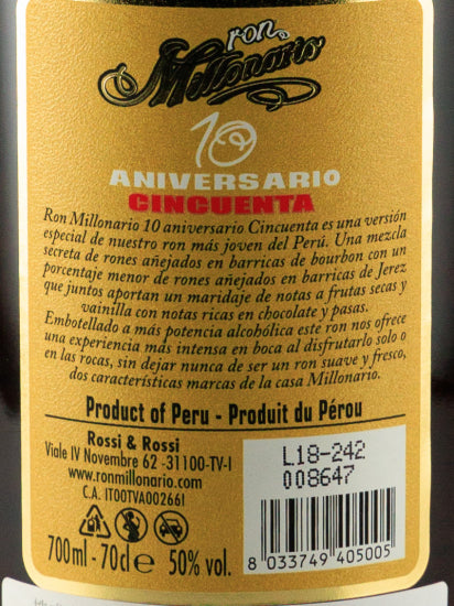 Ron Milonario 10 Cinquenta
