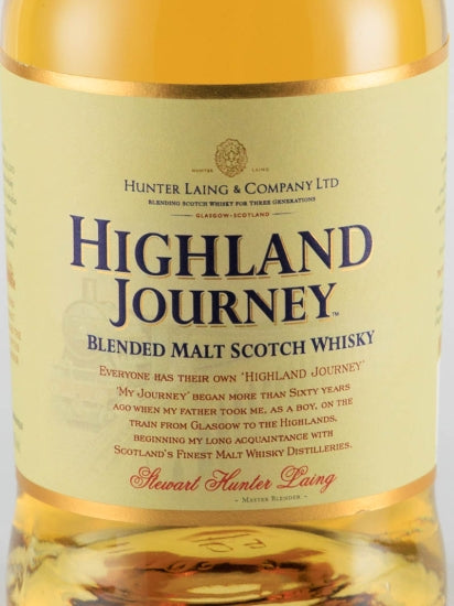 Hunter Laing Highland Journey Old Label