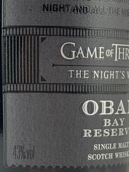 Oban Bay Reserve The Night Watch Game of Thrones