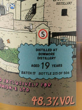 Load image into Gallery viewer, Boutique Whiskey Bowmore 19 Years 1998 Batch 17