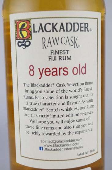 Black Adder Raw Cask Fiji Rum 8 Years 2009