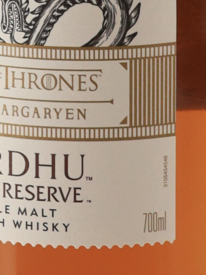 Cardhu Gold Reserve Game of Thrones