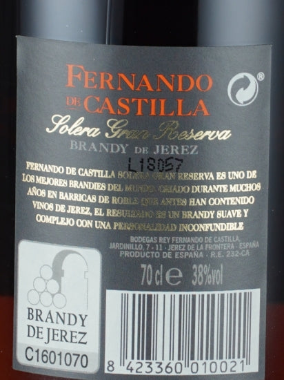 Fernando De Castilla Solera Gran Reserva