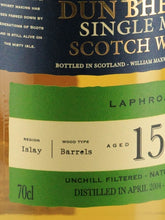 Load image into Gallery viewer, Dun Bheagan Laphroaig 15 Years 2004