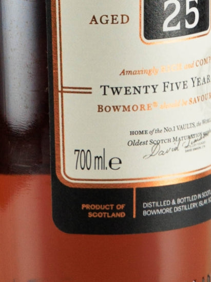 Bowmore 25 Years