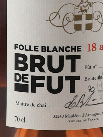 Castarade Brut De Fut 18 Years