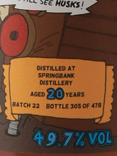 Load image into Gallery viewer, Boutique Whiskey Springbank 20 Years Batch 22
