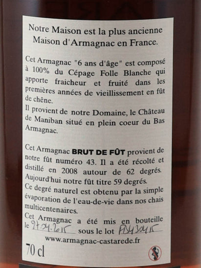 Castarade Brut De Fut 6 Years
