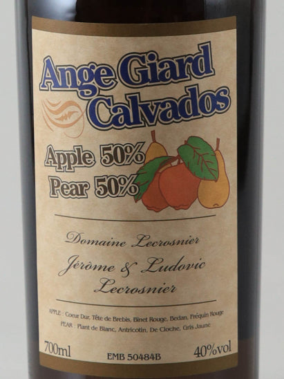 Ange Gial Sepage Calvados 50% Apple 50% Pear