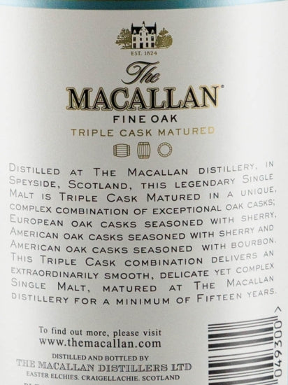 The Macallan 15 Years Fine Oak