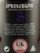 Load image into Gallery viewer, Springbank 18 Years 2020 Release