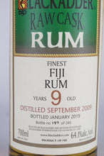 Load image into Gallery viewer, Black Adder Raw Cask Fiji Rum 9 Years 2009