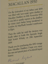 Load image into Gallery viewer, Speymalt Macallan 1950/2009