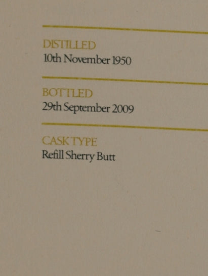 Speymalt Macallan 1950/2009
